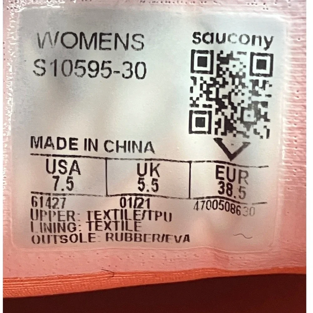 Saucony Triumph 18 Womens Running Shoes Gray Coral S10595-30 Size 7.5 PWRRUN+ - Picture 7 of 7